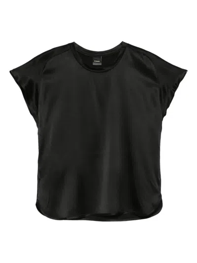 Pinko Short-sleeve Blouse In Black