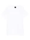Pinko Crew Neck Short Sleeves Lightweight Soft Fabric In White