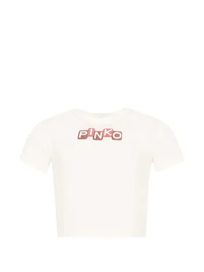 Pinko Kids' Short-sleeve T-shirt In White
