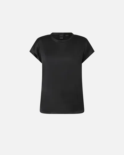 PINKO SILK-BLEND SHORT-SLEEVED BLOUSE