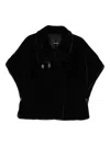 Pinko Comodino Cappa Similpelliccia In Black