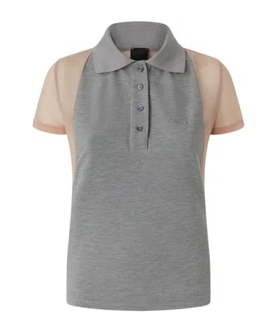 PINKO PANELLED POLO TOP