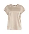 PINKO SHORT-SLEEVED SATIN BLOUSE