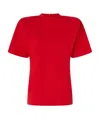 Pinko T-shirt À Manches Courtes Et Épaules Rembourrées In Red