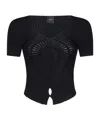 Pinko Ribbed T-shirt In Black