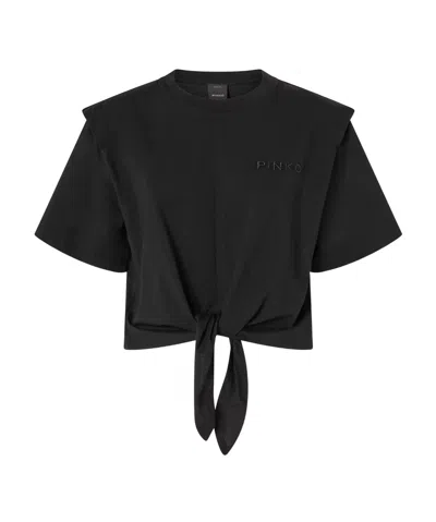 Pinko Short-sleeved T-shirt In Black