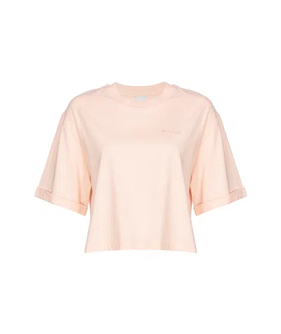 Pinko Short-sleeved T-shirt In Nude
