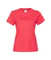 Pinko Cyclamen Pink 'bussolotto' T-shirt In Red