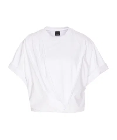 PINKO PINKO CREWNECK CROPPED T-SHIRT