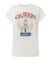 Pinko Queen Of The Road Biker Print T-shirt In White