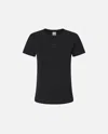 Pinko Short-sleeved T-shirt With Logo In Limo Black