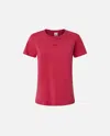 Pinko Love Birds-embroidered T-shirt In Red-tomato Sauce
