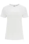 Pinko T Shirt A Maniche Corte Con Logo In Bianco Brill. (white)