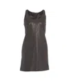 Pinko Diricco Mini Dress In Marrone