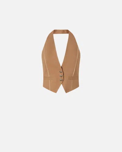 PINKO GILET COURT DOS NU