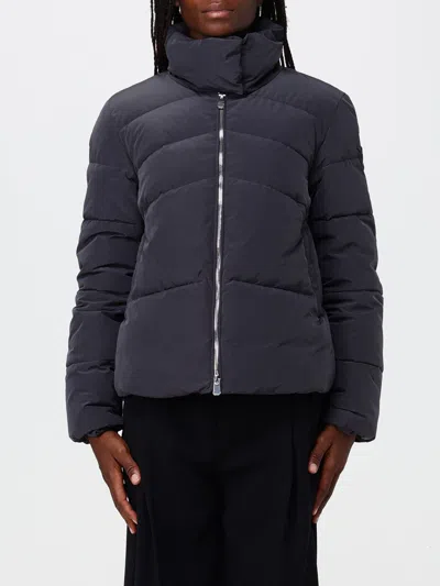 Pinko Short Water-repellent Quilted Nylon Down Jacket With High Neck In Black