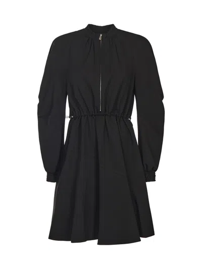 Pinko Short Zip-up Dress In Black