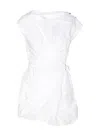 Pinko Asymmetric Hem Belted Waist Mini Dress