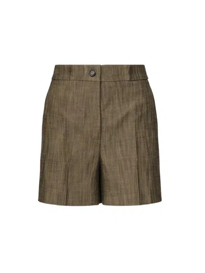 Pinko Shorts In Marrone - Tec