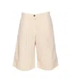 Pinko Pascal Cotton Shorts In White