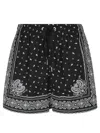 Pinko Short À Imprimé Bandana In Black
