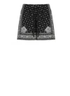 Pinko Short À Imprimé Bandana In Black