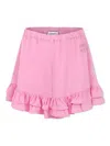 Pinko Pink Dshorts For Girl With Logo In Pink