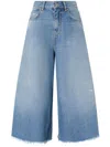Pinko Bermuda Ample En Denim Doux In Multicolor