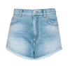 Pinko Woman Denim Shorts Blue Size 28 Cotton In Multicolor