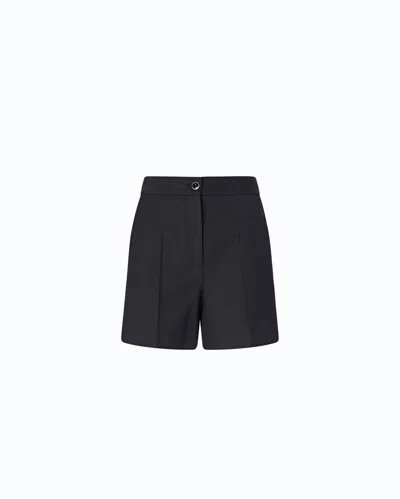 Pinko - Shorts Sartoriali In Misto Lana Stretch - 46 In Blue