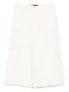Pinko Tailored White Bermuda Shorts In White