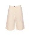 Pinko Pascal Cotton Shorts In White