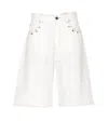 Pinko Bull Bermuda Shorts With Piercing Detail In White