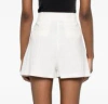 Pinko Woman Shorts & Bermuda Shorts White Size 10 Linen, Viscose, Elastane