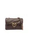 Pinko Borsa A Tracolla Media Love Bag Puff Marrone In Brown