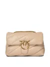 Pinko Classic Love Bag Puff Maxi Quilt Crossbody Bag In Gold