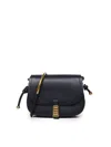 Pinko Shoulder Bag In Leather In Black