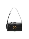 Pinko Shoulder Bag In Leather With Logo