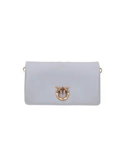Pinko Shoulder Bag "love Bag" In Gray