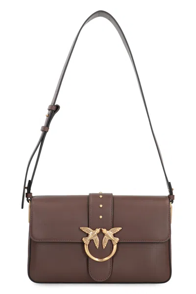 Pinko Shoulder Bag Love Bag Large In Leather In Brown