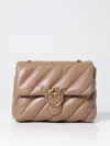 Pinko Love Puff Shoulder Bag In Beige