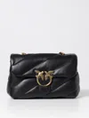 Pinko Baby Love Puff Maxi Quilt Leather Crossbody Bag In Black