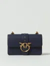 Pinko Bird Chain Crossbody Bags In Blue