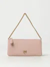 Pinko Flat Classic Love Simply Shoulder Bag In Blush Pink