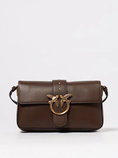 PINKO SHOULDER BAG PINKO WOMAN COLOR BROWN,H24444032