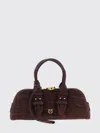 Pinko Escape Baguette Coconut Print Love Birds Handbag In Burgundy
