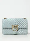 Pinko Classic Love One Shoulder Bag In Gnawed Blue