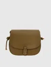 Pinko 'classic Saddle' Crossbody Bag In Green