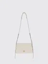 Pinko White Leather Triplet Mini Crossbody Bag In White