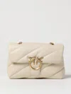 Pinko Classic Love One Crossbody Bag In White